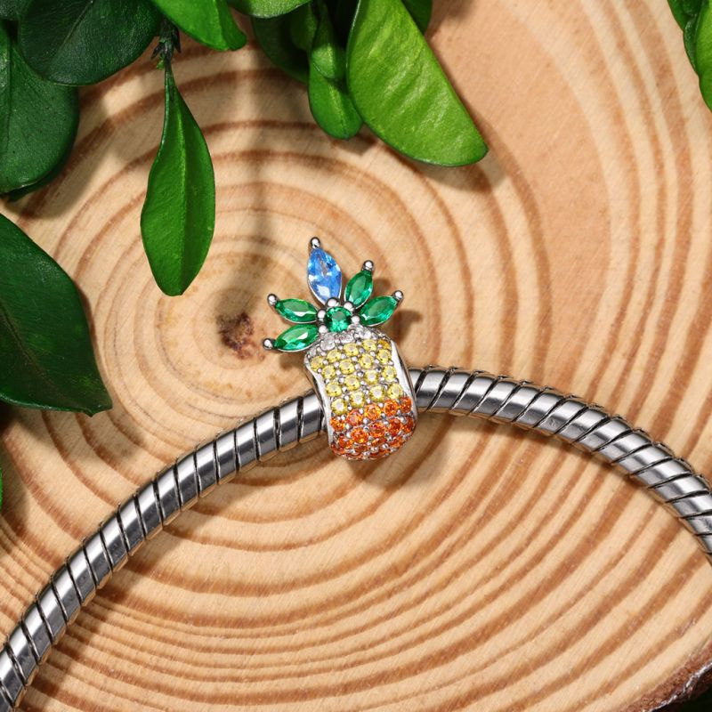 Full Diamond Pineapple Charm