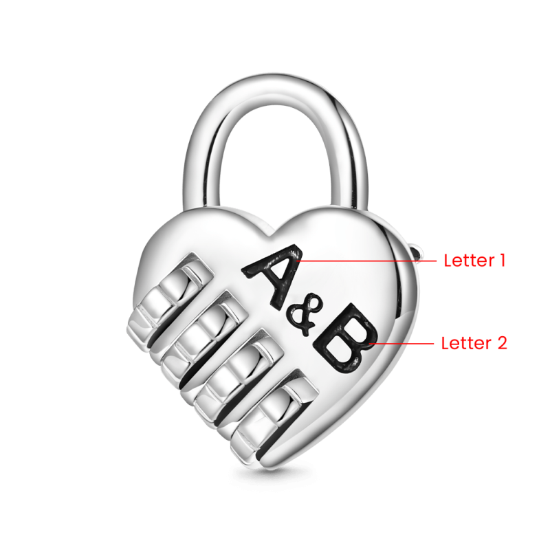 Lock with a Love Code Charm