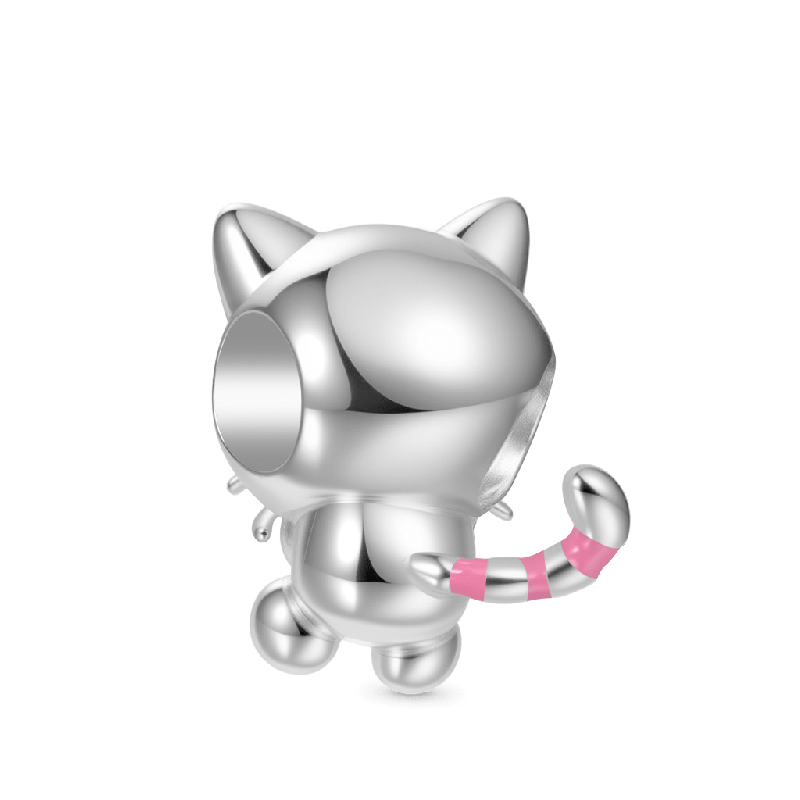 Secret Message Love U Cat Charm