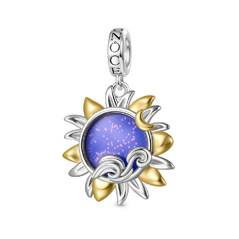 Starry Night Sunflower Glow-in-the-Dark Pendant