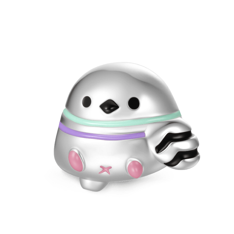 Lying Down Chonky Pigeon Charm