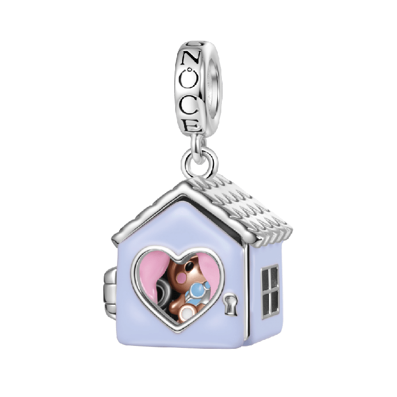 Teddie in a House Pendant