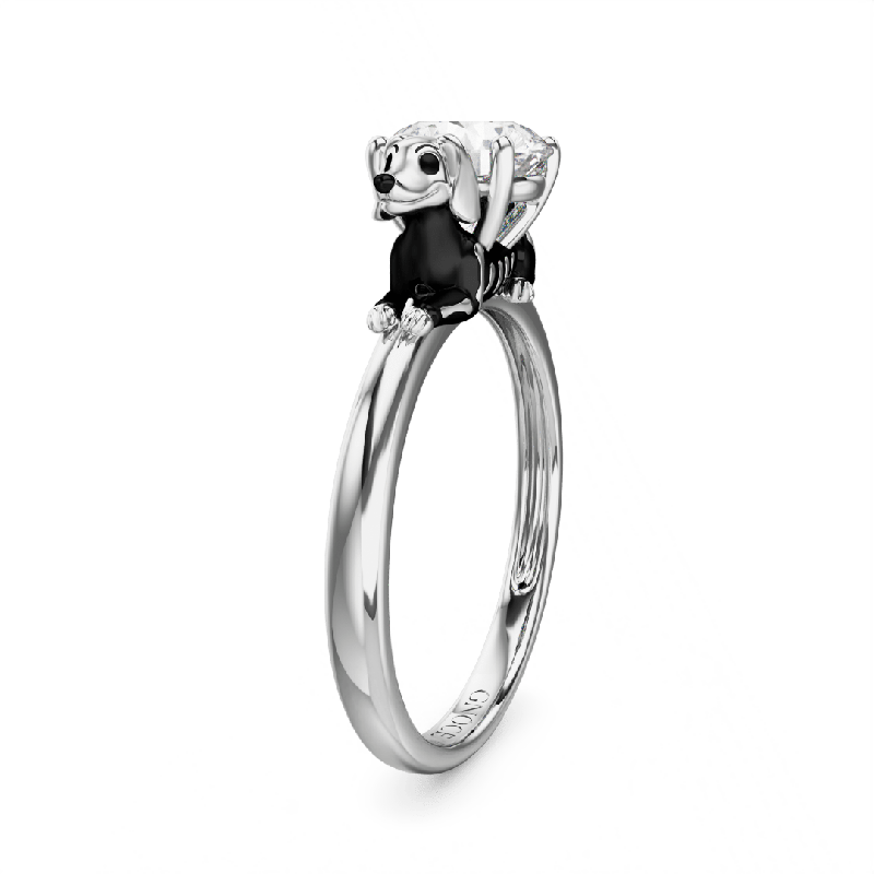 Skeleton Puppy Ring