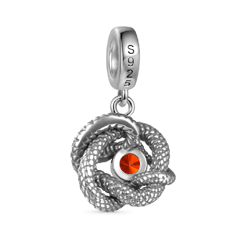 Snake Birthstone Pendant