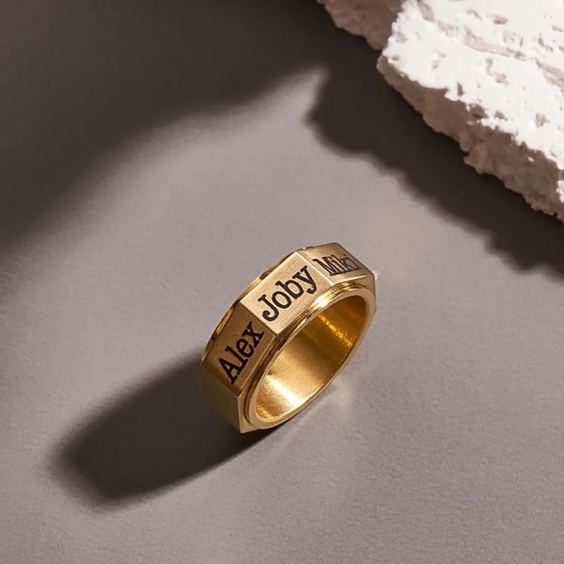 Engravable Men Band Ring