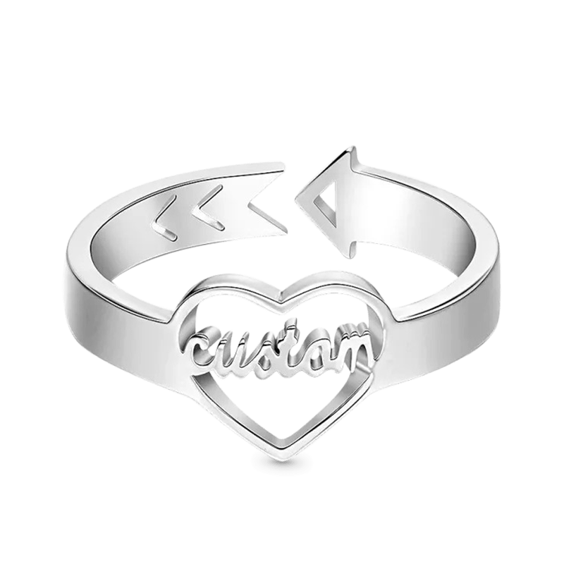 Loving Heart Personalized Ring
