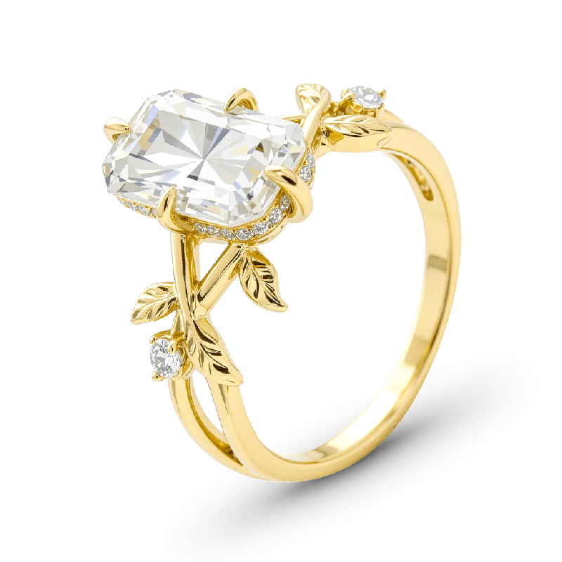 Radiant-cut Engagement Ring