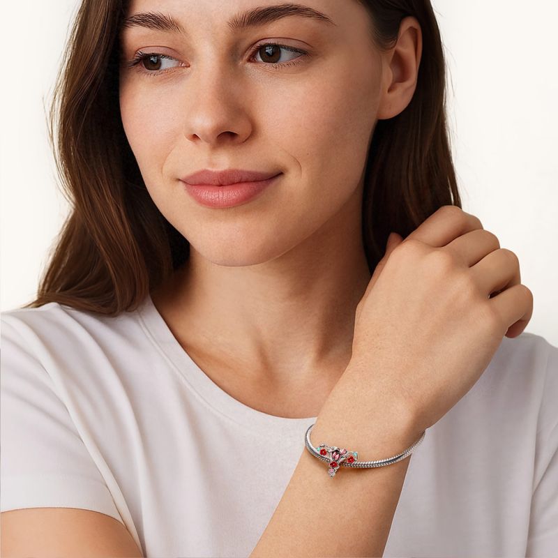Floral Uterus Charm