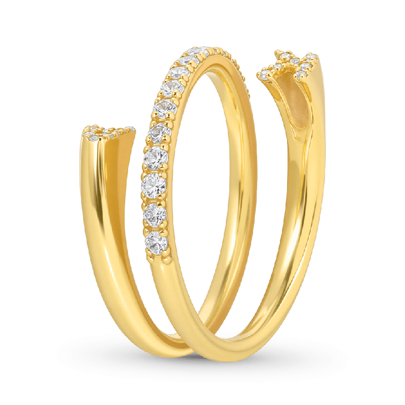 3 Row Nesting Ring with Engraving