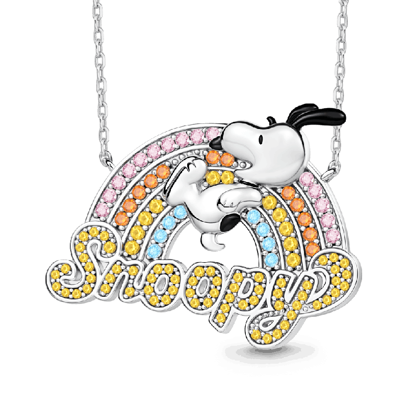 Snoopy Rainbow Necklace