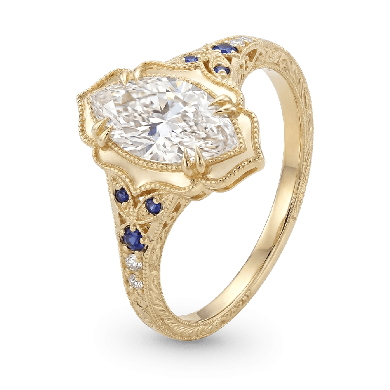 Victorian Style Marquise-Cut Ring
