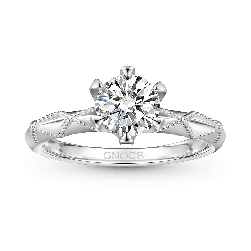 Classic 1Ct Round 925S & VVS Moissanite Ring