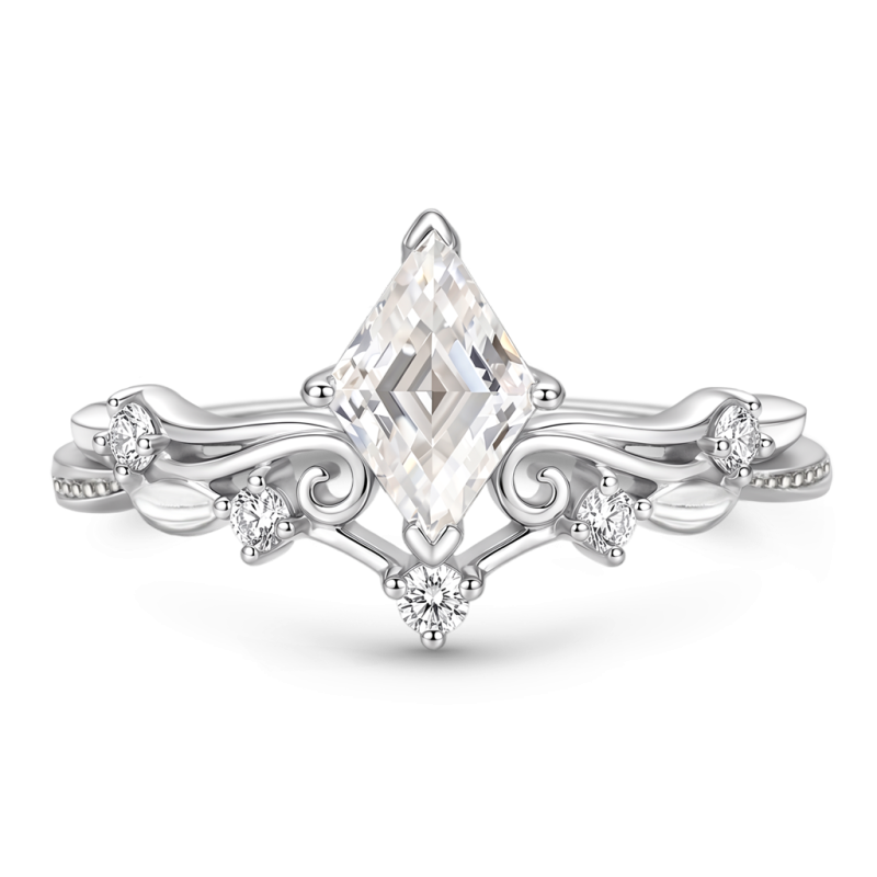 Leaf & Vine Diamond-cut Ring