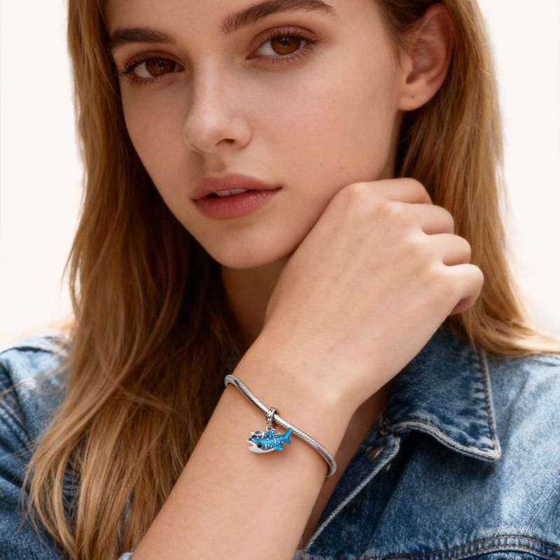 Blue Whale Shark Charm