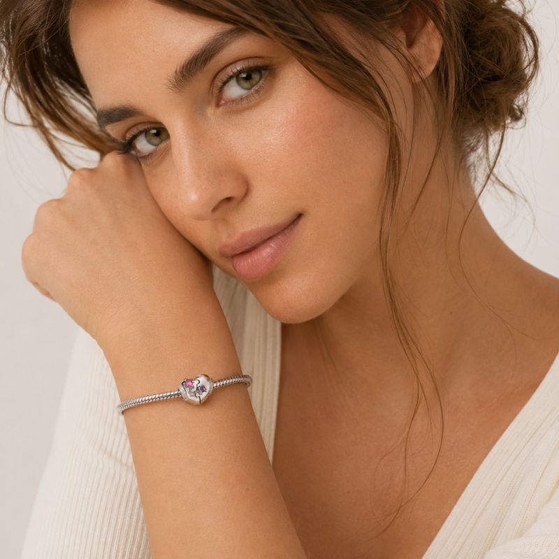 Puzzle Birthstone Charm