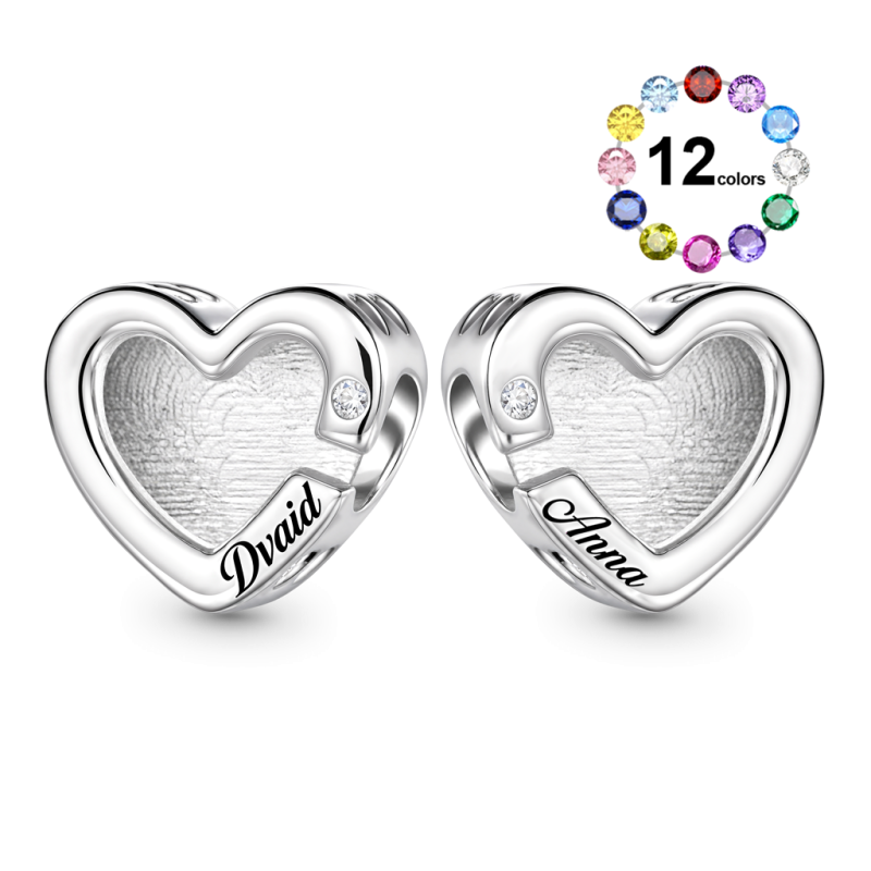 Engravable Birthstone Charm