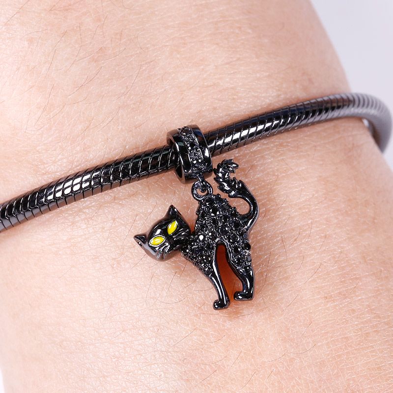 Naughty Black Cat Pendant