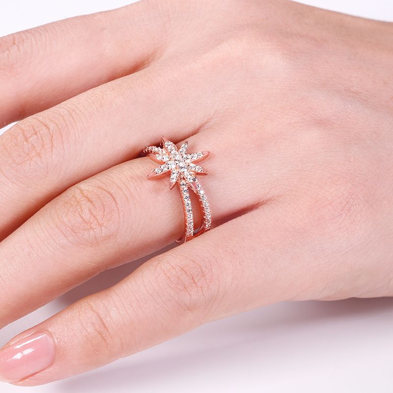 Eight-pointed Star Ring