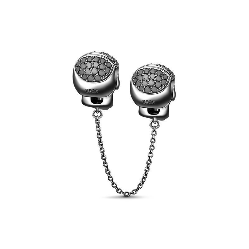 Black Skull Safety Chain