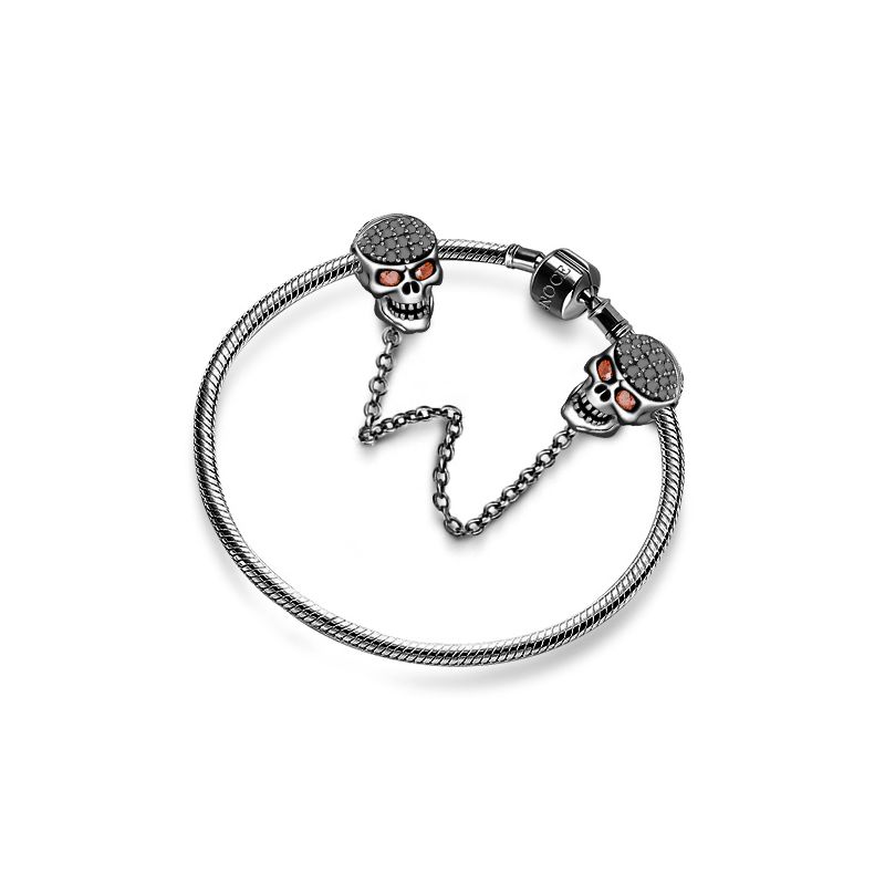 Black Skull Safety Chain