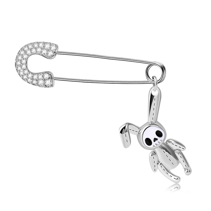 Paperclip Bunny Doll Earring