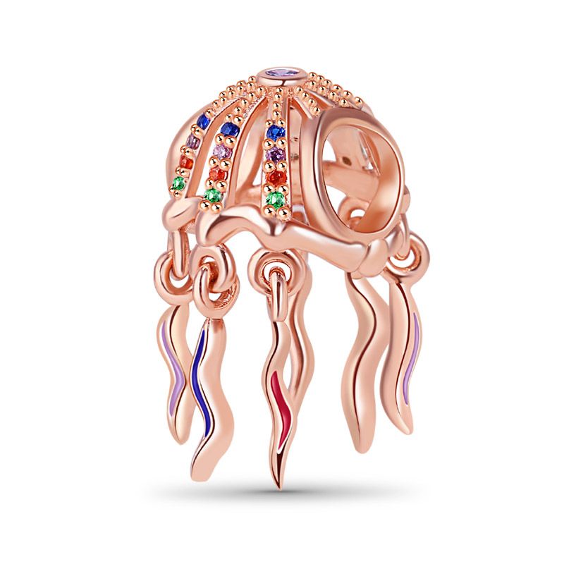 Rose Jellyfish Charm