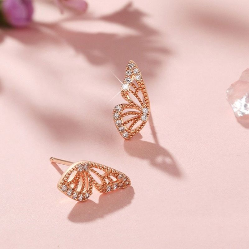 Butterfly Wing Stud Earrings