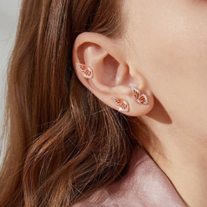 Butterfly Wing Stud Earrings