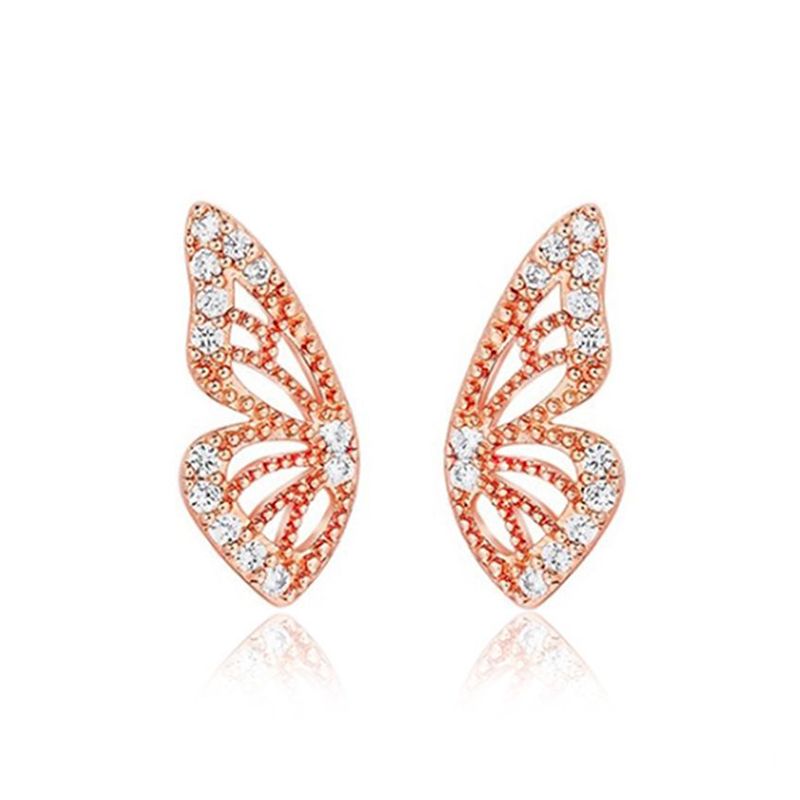 Butterfly Wing Stud Earrings
