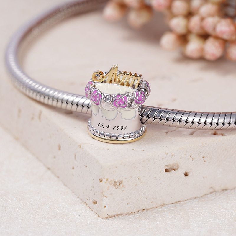 Moms Birthday Cake Charm