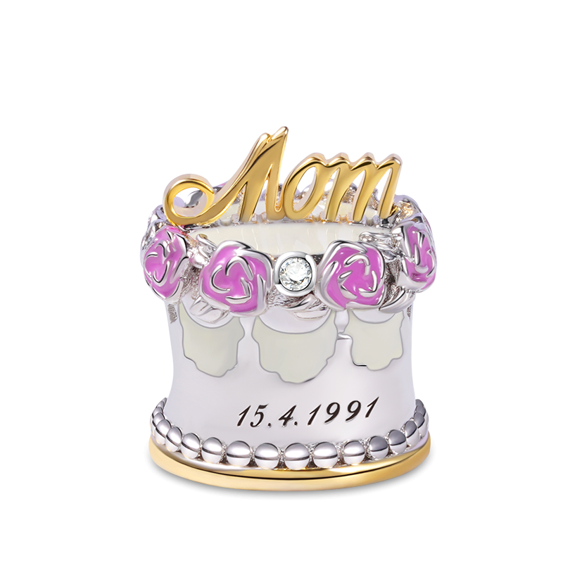 Moms Birthday Cake Charm