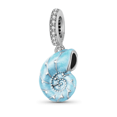 Blue Sea Snail Pendant