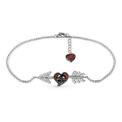 Skull Arrow Anklet