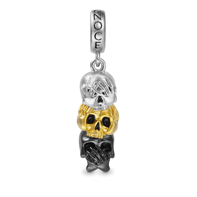 Three Wise Skulls Pendant