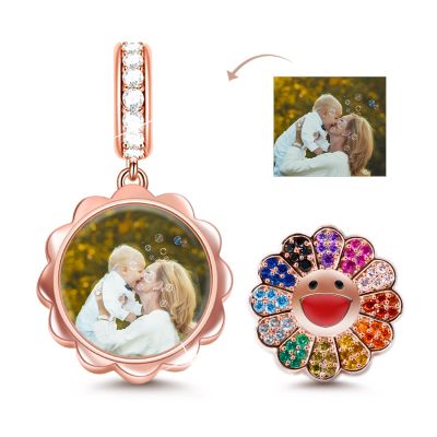 Sunflower Photo Pendant