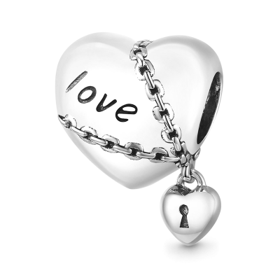 "Love Forever" Hearts Charm