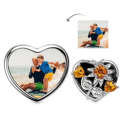 Sun Flower Photo Charm