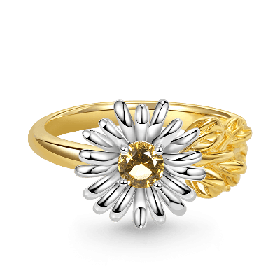 Adjustable Daisy Flower Ring