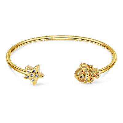 Fish & Starfish Open Bangle