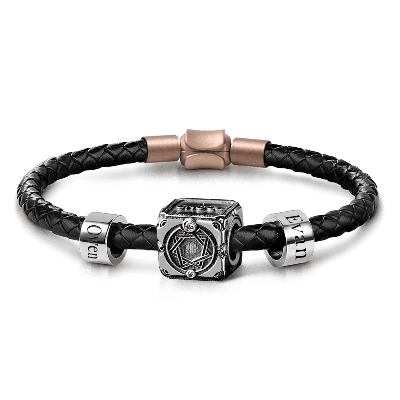 Sword and Skeleton & Customized Charms Bracelet