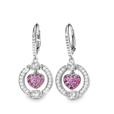 Heart Dangle Earrings