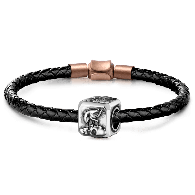 Raven & Skeleton Charm Bracelet