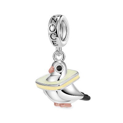 “I Love Bread” Pigeon Pendant