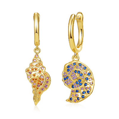 Sea Snail Dangle Earrings
