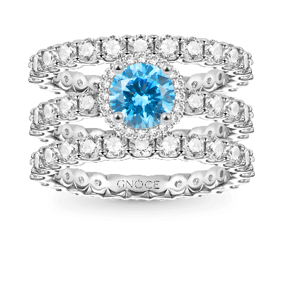 Round Cut Stackable Ring