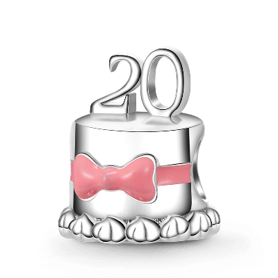 20th Birthday Cake Charm