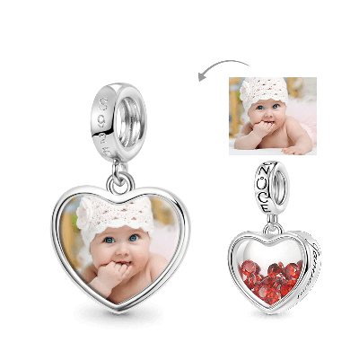 Jan.Birthstone Photo Pendant