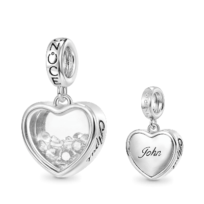 Apr.Birthstone Engravable Pendant