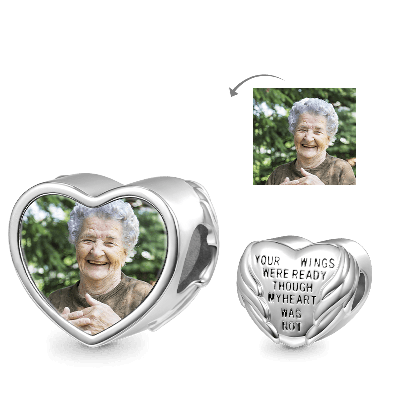 Angel Wings Photo Charm