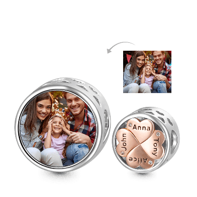 Family Engravable Photo Charm